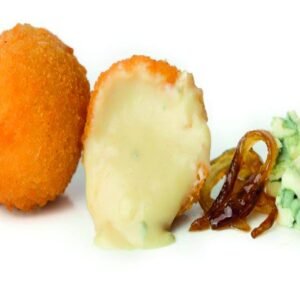 CROQUETAS DE QUESO AZUL Y CEBOLLA